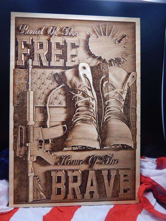 Home of the Brave Sign